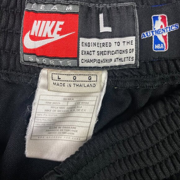 Vintage Nike Chicago Bulls Tear Away Basketball Pants Men's Large Black NBA - Picture 7 of 12